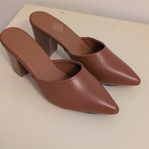 SHEIN Chic Brown Mules